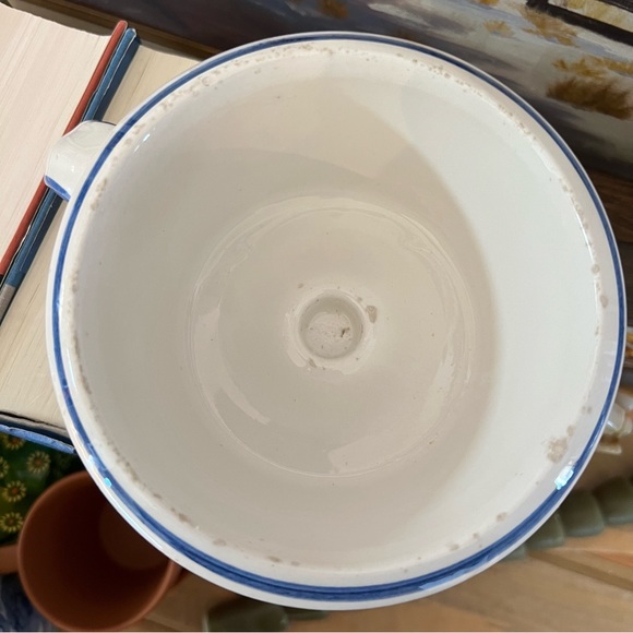 Vintage Hand Painted Oversized Mug Bowl Or Candle Stick Holder Teleflora - Picture 6 of 7